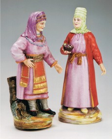ロシアの農婦とキルギスの女