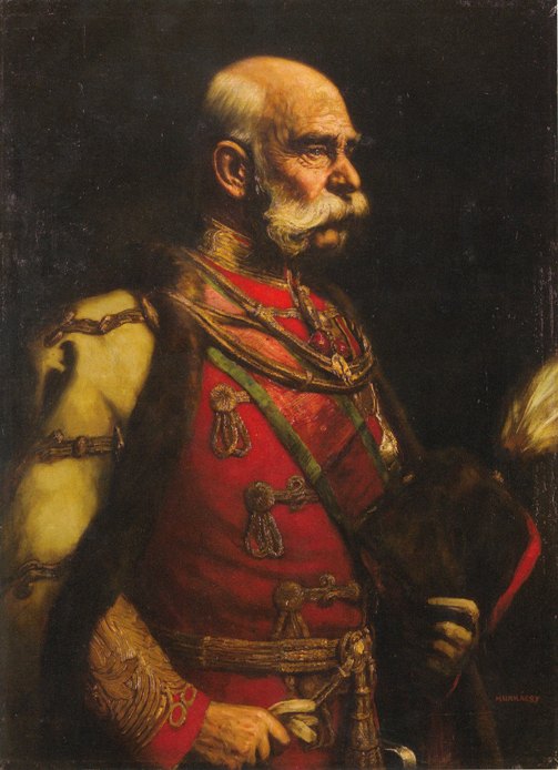 「ハンガリーの軍服姿の皇帝フランツ・ヨーゼフ１世」