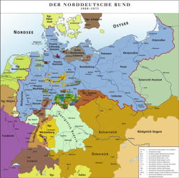 「北ドイツ連邦」を中心としたドイツＭＡＰ