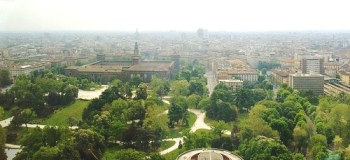 センピオーネ公園とスフォルツェスコ城